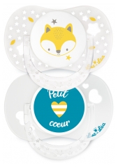 Luc et Léa 2 Soothers With Ring Anatomic Silicone 0-6 Months Luc et Léa 2 Soothers With Ring Anatomic Silicone 0-6 Months
