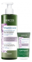 Vichy Dercos Nutrients Vitamin A.C.E Shine Shampoo 250ml + 50ml Free Vichy Dercos Nutrients Vitamin A.C.E Shine Shampoo 250ml + 50ml Free