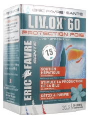 Eric Favre LIV.OX 60 Protection Foie 60 Comprimés Eric Favre LIV.OX 60 Protection Foie 60 Comprimés