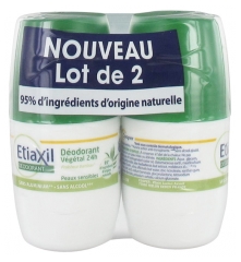 Etiaxil Déodorant Végétal 24H Roll-On Lot de 2 x 50 ml Etiaxil Déodorant Végétal 24H Roll-On Lot de 2 x 50 ml
