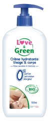 Love & Green Crème Hydratante Visage & Corps Bio 500 ml Love & Green Crème Hydratante Visage & Corps Bio 500 ml