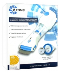Licetec V-Comb Peigne Électrique Aspirateur Anti-Poux Licetec V-Comb Peigne Électrique Aspirateur Anti-Poux