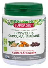 Super Diet Boswellia Curcuma Pipérine Bio 120 Gélules Super Diet Boswellia Curcuma Pipérine Bio 120 Gélules