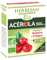 Herbesan Bio Acérola 500 mg 24 Comprimés Sécables Herbesan Bio Acérola 500 mg 24 Comprimés Sécables