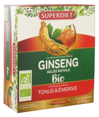 Super Diet Ginseng Gelée Royale Bio 10 Ampoules Super Diet Ginseng Gelée Royale Bio 10 Ampoules