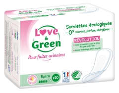 Love & Green Hypoallergenic Napkins for Bladder Weakness Extra 10 Napkins Love & Green Hypoallergenic Napkins for Bladder Weakness Extra 10 Napkins