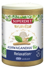 Super Diet Ayurveda Ashwagandha Relaxation Bio 60 Gélules Super Diet Ayurveda Ashwagandha Relaxation Bio 60 Gélules