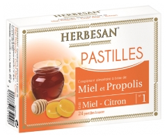 Herbesan Pastilles Miel et Propolis 24 Pastilles Herbesan Pastilles Miel et Propolis 24 Pastilles