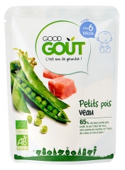 Good Goût Guisantes de Ternera de 6 Meses Orgánico 190 g Good Goût Guisantes de Ternera de 6 Meses Orgánico 190 g