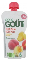 Good Goût Pêche Poire dès 4 Mois Bio 120 g Good Goût Pêche Poire dès 4 Mois Bio 120 g