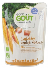 Good Goût Zanahoria Pollo Casero a partir 6 Meses Bio 190 g Good Goût Zanahoria Pollo Casero a partir 6 Meses Bio 190 g