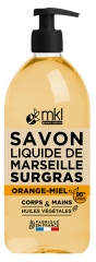 MKL Green Nature Savon Liquide de Marseille Huile d'Argan Orange Miel 1 L MKL Green Nature Savon Liquide de Marseille Huile d'Argan Orange Miel 1 L
