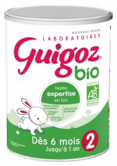 Guigoz Bio Lait 2ème Âge Dès 6 Mois Jusqu'à 1 An 800 g Guigoz Bio Lait 2ème Âge Dès 6 Mois Jusqu'à 1 An 800 g