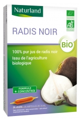 Naturland Radis Noir Bio 20 Ampoules Buvables de 10 ml Naturland Radis Noir Bio 20 Ampoules Buvables de 10 ml
