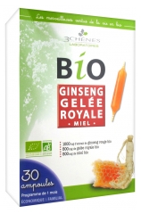 Les 3 Chênes Organic Ginseng Royal Jelly 30 Phials Les 3 Chênes Organic Ginseng Royal Jelly 30 Phials