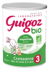 Guigoz Bio Lait de Croissance Dès 10 Mois à 3 Ans 800 g Guigoz Bio Lait de Croissance Dès 10 Mois à 3 Ans 800 g