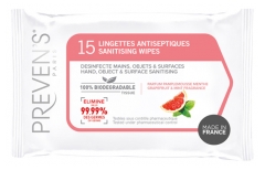 Preven's Sanitising Wipes Grapefruit Mint Fragrance 10 Wipes Preven's Sanitising Wipes Grapefruit Mint Fragrance 10 Wipes