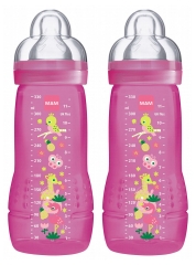 MAM 2 Biberons 2ème Age 330 ml 6 Mois et + MAM 2 Biberons 2ème Age 330 ml 6 Mois et +