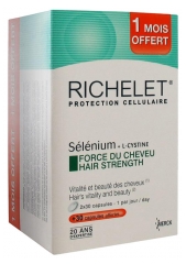 Richelet Protection Cellulaire Sélénium + L- Cystine Force du Cheveux 90 Capsules Offre Spéciale Richelet Protection Cellulaire Sélénium + L- Cystine Force du Cheveux 90 Capsules Offre Spéciale