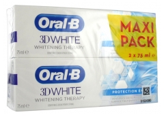 Oral-B 3D White Whitening Therapy Protección del Esmalte Lote de 2 x 75 ml Oral-B 3D White Whitening Therapy Protección del Esmalte Lote de 2 x 75 ml