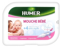 Humer Mouche Bébé + 4 Embouts Jetables Humer Mouche Bébé + 4 Embouts Jetables