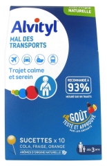 Alvityl Mal des Transports 10 Sucettes Alvityl Mal des Transports 10 Sucettes