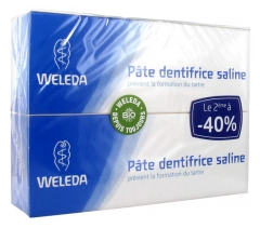 Weleda Pâte Dentifrice Saline Lot de 2 x 75 ml Offre Spéciale Weleda Pâte Dentifrice Saline Lot de 2 x 75 ml Offre Spéciale
