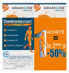 Granions Chondrostéo+ Fort Articulations Lot de 2 x 120 Comprimés Granions Chondrostéo+ Fort Articulations Lot de 2 x 120 Comprimés