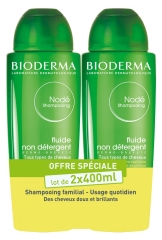 Bioderma Nodé Shampoing Fluide Non Détergent Lot de 2 x 400 ml Bioderma Nodé Shampoing Fluide Non Détergent Lot de 2 x 400 ml