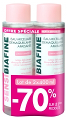 SensiBiafine Eau Micellaire Démaquillante Apaisante Lot de 2 x 400 ml SensiBiafine Eau Micellaire Démaquillante Apaisante Lot de 2 x 400 ml