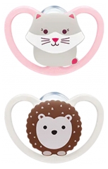 NUK Space 2 Chupetes Silicona 0-6 Meses NUK Space 2 Chupetes Silicona 0-6 Meses