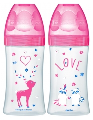 Dodie Sensation+ 270 ml Débit 2 0-6 Mois Lot de 2 Biberons Dodie Sensation+ 270 ml Débit 2 0-6 Mois Lot de 2 Biberons
