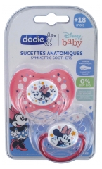 Dodie Disney Baby 2 Sucettes Anatomiques Silicone 18 Mois et + Dodie Disney Baby 2 Sucettes Anatomiques Silicone 18 Mois et +