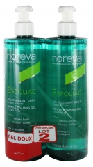 Noreva Exfoliac Gel Moussant Doux Lot de 2 x 400 ml Noreva Exfoliac Gel Moussant Doux Lot de 2 x 400 ml