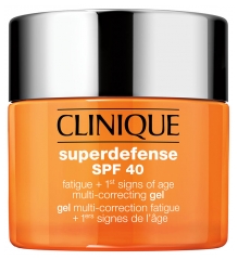 Clinique Superdefense SPF40 Gel Multi-Correction Fatigue + 1ers Signes de l'Age Tous Types de Peau 50 ml