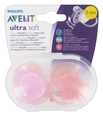 Avent Ultra Soft 2 Orthodontic Silicone Soothers 0-6 Months Avent Ultra Soft 2 Orthodontic Silicone Soothers 0-6 Months