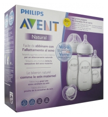 Avent Natural Glass Newborn Kit 0 Month and + Avent Natural Glass Newborn Kit 0 Month and +