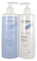 Noreva Aquareva Feuchtigkeitsspendende Körpermilch 24H Doppelpack 2 x 400 ml Noreva Aquareva Feuchtigkeitsspendende Körpermilch 24H Doppelpack 2 x 400 ml