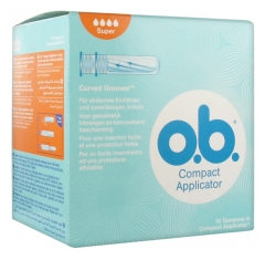 o.b. Compact Applicator 16 Tampons Super o.b. Compact Applicator 16 Tampons Super
