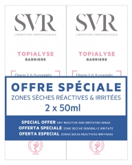 SVR Topialyse Crema Barrera Lote de 2 x 50 ml SVR Topialyse Crema Barrera Lote de 2 x 50 ml