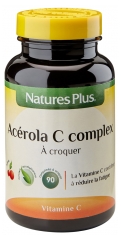 Natures Plus Acérola C Complex 90 Comprimés à Croquer Natures Plus Acérola C Complex 90 Comprimés à Croquer
