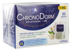 Laboratoires IPRAD ChronoDorm Mélatonine 1 mg 20 Sachets Laboratoires IPRAD ChronoDorm Mélatonine 1 mg 20 Sachets