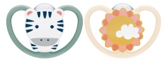 NUK Space 2 Chupetes Silicona 6-18 Meses NUK Space 2 Chupetes Silicona 6-18 Meses