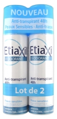 Etiaxil Déodorant Anti-Transpirant 48H Aérosol Lot de 2 x 150 ml Etiaxil Déodorant Anti-Transpirant 48H Aérosol Lot de 2 x 150 ml