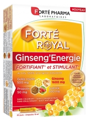 Forté Pharma Forté Royal Ginseng'Energie 20 Ampoules Forté Pharma Forté Royal Ginseng'Energie 20 Ampoules