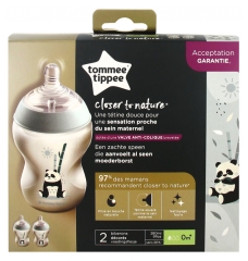 Tommee Tippee Closer to Nature 2 Baby Bottles 260ml 0 Month and + Tommee Tippee Closer to Nature 2 Baby Bottles 260ml 0 Month and +