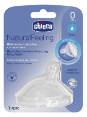 Chicco Natural Feeling Tétine Inclinée Débit Lent 0 Mois et +