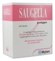 Saugella Poligyn 10 Lingettes Intimes Individuelles Saugella Poligyn 10 Lingettes Intimes Individuelles