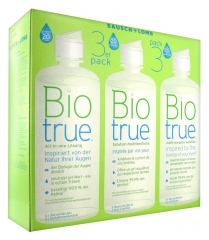Bausch + Lomb Biotrue Solution Multifonctions Lot de 3 x 300 ml Bausch + Lomb Biotrue Solution Multifonctions Lot de 3 x 300 ml
