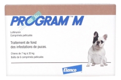 Elanco Program M Chiens de 7 à 20 kg 6 Comprimés Elanco Program M Chiens de 7 à 20 kg 6 Comprimés